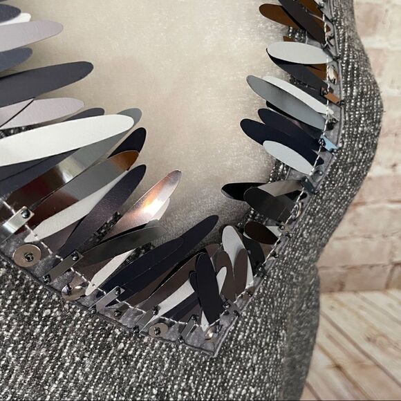 Anna Sui target tweed fringe sequin mini dress - Picture 6 of 11